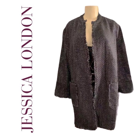 Jessica London Jackets & Blazers - 💜 NWT Jessica London Tweed Jacket Coat 💜